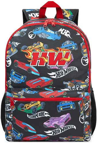 Get Trend Hot Wheels Zaino Ragazzo, Leggero Zaino Scuola con Spallacci e Zip per Sport e Gite, Idea Regalo per Ragazzi (Multi Hot Wheels)