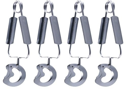 KIXZSAZ Juego de tenedor para caracoles de piqué concha caracol, esencial para platos caracol, alicates plateados para hechos acero inoxidable, pinzas para mariscos