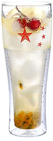 pintglas, Ölmuggset, enkelt dubbelskiktat glas, kreativa glasbestick