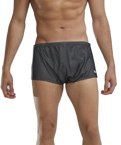 TYR Men's Poly Mesh Trainer Swim Suit (Black, 40)