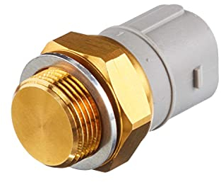 HELLA 6ZT 007 837-071 Interruptor de temperatura, ventilador del radiador - 12V - 3polos - Conector plano - atornillado - Salida doble/Contacto de cierre - Color: gris