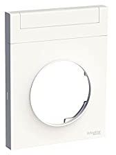 Schneider Electric - Odace Styl Pratic, plaque Blanc avec porte etiquette 1 poste - S520732