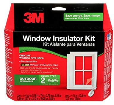 3M 2170 W-6 Outdoor Insulation Kit, Clear, 2-Windows