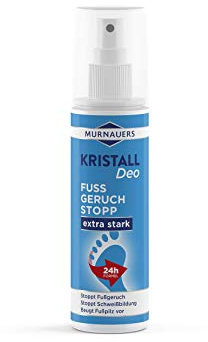 Murnauers Fuss Geruch Stopp, gegen Fußpilz, Menthol kühlt und sorgt für Frischegefühl, 100ml