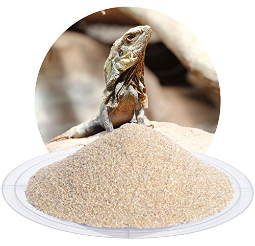 Schicker Mineral Terrariensand beige 25 kg, hochrein, kantengerundet, gewaschen und hocherhitzt, frei von organischen Stoffen, keimfrei, sofort einsetzbar, Terrariumkies (0,5-1,0 mm)