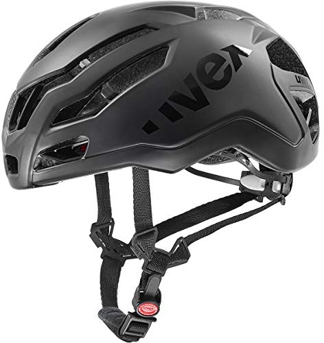 uvex race 9 - extremt lätt performancehjälm för dam och herr - aerodynamiskt optimerad ventilation - optimerad ventilation - all black matt - 57-60 cm