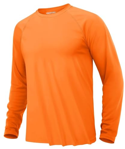 KEFITEVD Herrskjorta, UV-skydd UPF 50+, långärmad funktionsskjorta, snabbtorkande komfort, sommar, utomhusskjorta, vandring, jogging, skyddskläder, löptröja