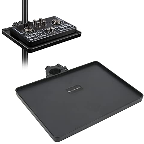 Bandeja de Soporte de Micrófono, Abrazadera de Soporte de Micrófono de 6,5x8,7 Pulgadas en Soporte de Bandeja de Estante, Accesorios de Soporte de Música para Micrófono, Tarjeta de Sonido, Teléfono Mó