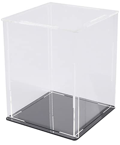Acryl-Vitrine, klarer staubdichter Schutz-Schaukasten-Würfel, zusammenbaubare transparente Aufbewahrungsbox für Arbeitsplatten, Ständer-Organizer für Actionfiguren, Spielzeug, Sammlerstücke, Schmuck