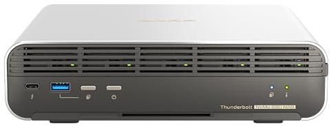 QNAP TBS-H574TX - Servidor NAS - 5 bahías - Raid Raid 0, 1, 5, 6, 10, 50, JBOD, 60, 60 Hot Spare - RAM 16 GB - 2.5 Gigabit Ethernet / 10 Gigabit Ethernet - Soporte iSCSI