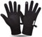 JAMILA Jamigloves Motorrad-Handschuhe, Winter, Touchscreen, winddicht, Thermo-Handschuhe, rutschfest, wasserabweisend, für Motorrad, Laufen, Radfahren, Wandern, wasserdicht, Schwarz – L