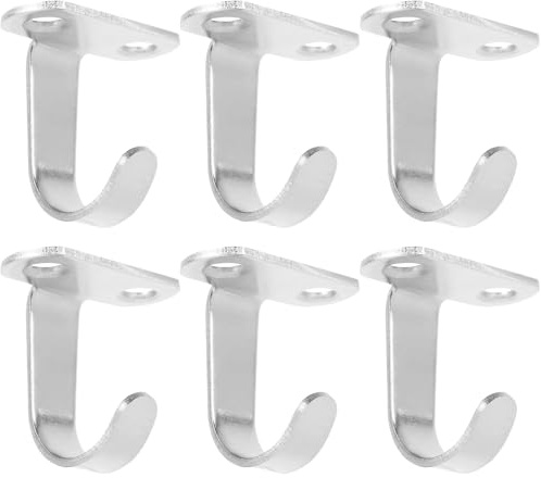 Alipis 6 Pezzi Ganci da Soffitto in Ferro Resistenti per Appendere Piante e Asciugamani Installazione Semplice Design Raffinato e Affidabile Colore Argento