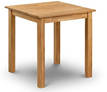 Julian Bowen Oak Wood Coxmoor Square Dining Table