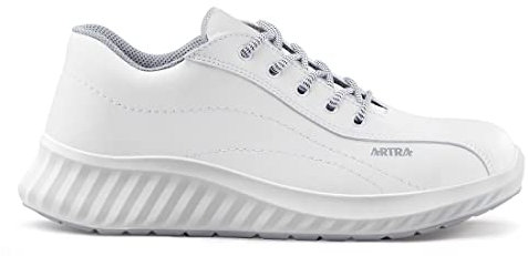 Artra Arawa 6217 weiße rutschfeste Arbeitsschuhe für Klinik, Küche, Lebensmittel S2 Gr. 40 Stahlkappe