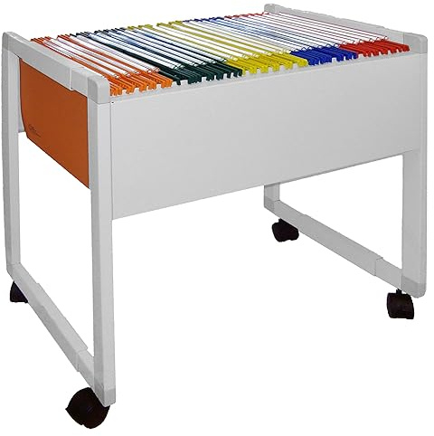 Carrello Mobile per Cartelle Sospese con interasse cm.33 e cm.39, in metallo preverniciato - Bertesi Linea Delta 4000