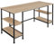 tectake® Industrial Bürotisch mit 4X Ablage Schreibtisch, 137x55x75 cm, Computertisch, PC Tisch, Gaming Desk, Arbeitstisch, Möbel für Arbeitszimmer, Industrial Holz hell, Eiche Sonoma