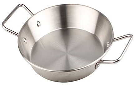 LIFKOME Servierplatten Party-speiseteller Edelstahl-speiseteller Backblech Dessertteller Verbrühungshemmendes Geschirrtablett