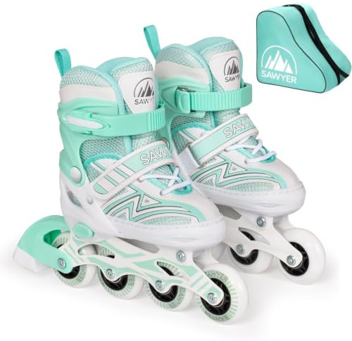 Sawyer Bikes - Patines en Línea Ajustables - Tallas 27 a 38 (Mint, M (31-34))