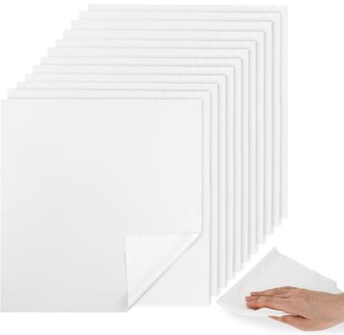 Ancable Lot de 12 chiffons de nettoyage non pelucheux réutilisables pour huiler le bois non pelucheux