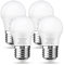 Lampadine LED E27, 7W Equivalente a 60W, P45/G45 Lampadina forma di palla da Golf, 600LM 3000K Luce Bianca Calda, Non Dimmerabili, Risparmio Energetico, confezione da 4