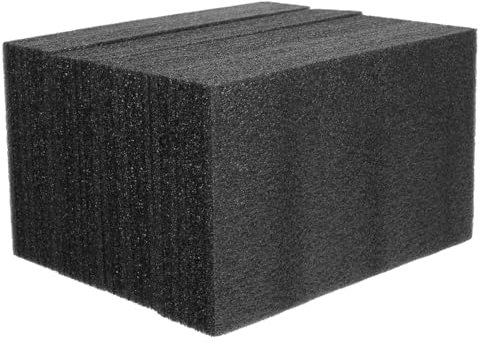 Angoily 4 Stück Schaumkissen Mehrzweck-verpackungsfolie Dicker Schaum Packschaumbrett Schaumstoff Für Verpackungen Verpackungsmaterial Aus Schaumstoff Schaumeinlage Black Perlenbaumwolle