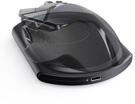 Moouse Mover - Almohadilla de elevación de computadora | Agitador de escritorio para ratones con cable e inalámbricos | Herramienta ergonómica de rastreador artificial | Mover automático para un