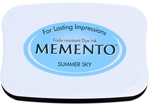 Tsukineko MIP604 Memento Stempelkissen Sommerhimmel, Synthetic Material, blau, 9.8 x 6.8 x 1.8 cm