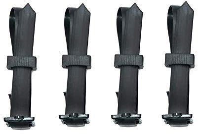 Cravate de Jardin, Tuteur Plante, Heavy Duty en Caoutchouc Souple Attaches réglable Jardin Arbre Liens pour Aider à Soutenir Les Plantes Vignes Jardinage (4pcs 60x2.4cm)