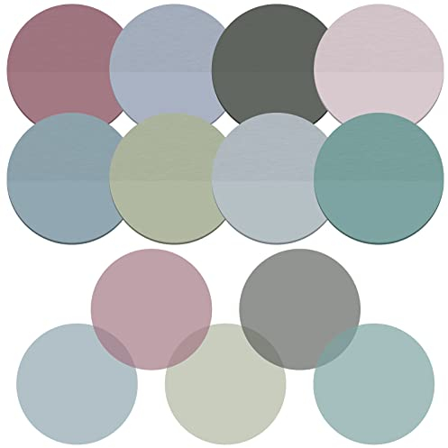400 Stück Runde Haftnotiz Durchsichtige Haftnotizen Rund Morandi Klebezettel Bunt Etiketten Haftnotizzettel Lesezeichen Aufkleber Notizblock Zubehör Bibelstudienbüro Schulbedarf Notizzettel