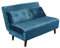 KOSY KOALA Double Sofa Bed Sleeper Foldable Portable Pillow Lounge Couch Blue Sofa Bed Living Room Furniture