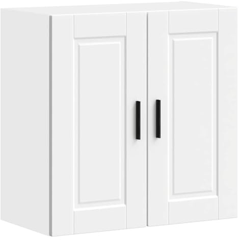 vidaXL Küchen-Hängeschrank Porto Weiß Holzwerkstoff, Wandschrank Küche, Wandschrank, Oberschrank, Küchenschrank, Hängeschrank, Oberschrank Küche