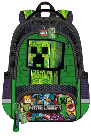 Kids Licensing - Mochila Escolar Minecraft para Niño