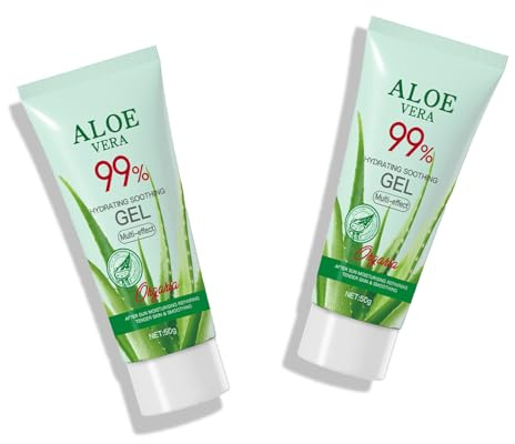 2 unidades Aloe Vera Gel 99% Pure Aloe Vera Moisturizing Face & Body Moisturizing Natural Soothing and Nourishing Moisturizer After Sun Care