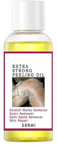 Yellow Peeling Oil | Lightening Dark Skin Yellow Oil | Strong Peeling for Body, Moisturizing and Solution for Hands and Feet