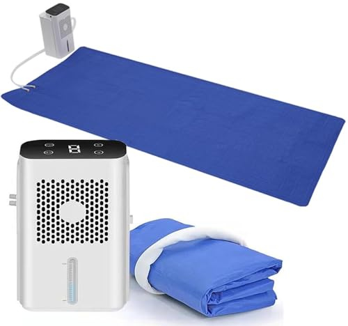 Colchón refrigerado por agua, Enfriador de colchón con pantalla LCD, Tanque de agua de 1,7 l | Función de sincronización, inferior 3-8°(Double)