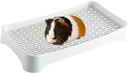 Generisch Toilette per conigli, vasino compatto per animali domestici, robusta e resistente agli odori, padella per animali di piccola taglia, addestramento alla toilette del coniglio