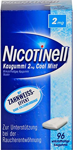 Nicotinell 2 mg Cool Mint Kaugummis, 96 St.