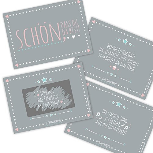 Frau WunderVoll® 10 RUBBELLOSE Hochzeit 10,5 x 7,5 cm/Lose, Hochzeitsspiel, Rubbelkarte Hochzeit, JGA, Junggesellenabschied, Mädelsabend, Braut, Jungesellenabschied Accessoires