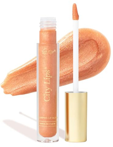 City Beauty City Lips Plumping Lip Gloss - High-Shine Gloss for Fuller, Younger-Looking Lips | Hydrating & Smoothing Lip Treatment Hyaluronic Acid
