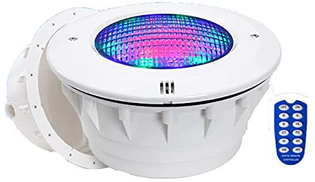 GUODDM Impermeabile LED Luci Subacquee - Faretto da Incasso per Piscina, PAR56 con Telecomando Illuminazione A LED per Piscina, Lampada 12V AC Impermeabile IP68, per Luce per Laghetti Interrati