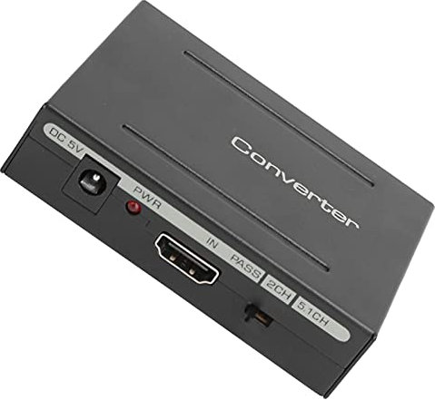 Syrisora Audio Extractor Converter,Audio Converter Audio Extractor Converter Audio Splitter, HighDefinition Multimedia Interface to Audio+ SPDIF+ R/L (Black)