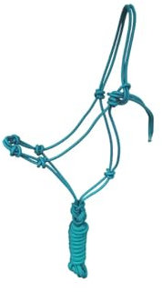German Riding Knotenhalfter 4 Knots inkl. Strick Full Teal