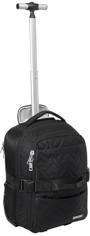 Cabin Max Evos Sac de Voyage Extensible, 40x30x15 > 40x30x20 cm, Sac à Dos/Chariot sous Le siège, Noir, Trolley, Bagage à Main