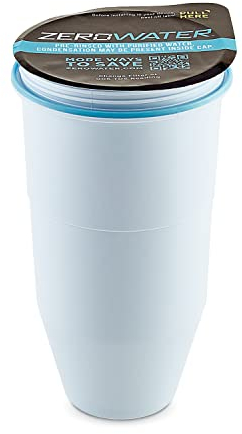 Zerowater 5-Stufiger Wasserfilter Ersatz, Wasseraufbereiter Trinkwasser - NSF-Zertifiziert zur Reduzierung von Blei, Anderen Schwermetallen und PFOA/PFOS - Wasserfilter Kartuschen 1er-Pack, Weiß