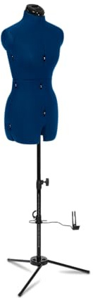 Adjustoform Cucire Deluxe 8 Parte Forma Abito Regolabile, Tessuto di nylon blu zaffiro, Small (UK Dress Size 10-16)