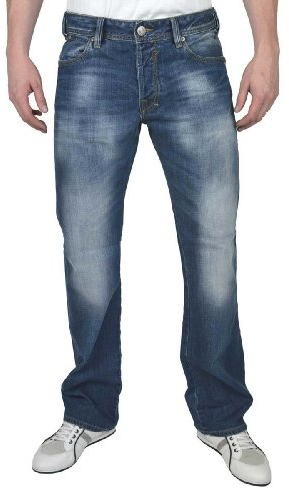 LTB JEANS Herren Jeans Bootcut RODEN - Normal Waist Herren Bootcut Jeans mit Knopfleiste und Stretch - RODEN GIOTTO WASH Jeanshose Blau 36W / 34L