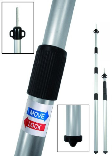 Bo-Camp - Tarpaulin/tent pole - 4 parts - 83/230cm