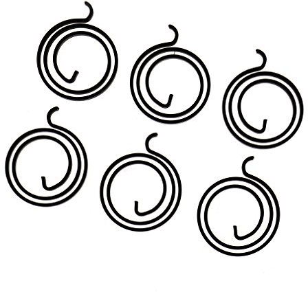 Türgriff-Federn, Spule mit 2,5 Windungen, 3 mm dick, 6 Stück