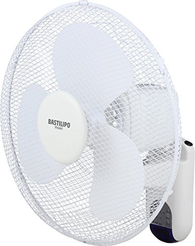 Bastilipo - CALAHONDA, ventilador de pared con mando a distancia, 45W, 40cm diametro.