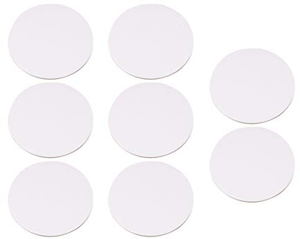 Milisten 8 Stücke Runde Schnittkante Panel Stretched Canvas Ölfarbe Malerei Bord 10 cm